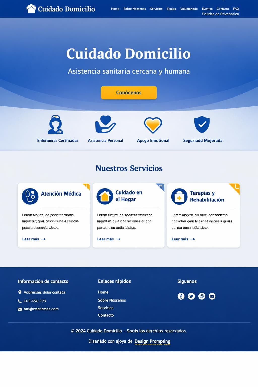 Cuidado Domicilio &mdash; vista previa del theme