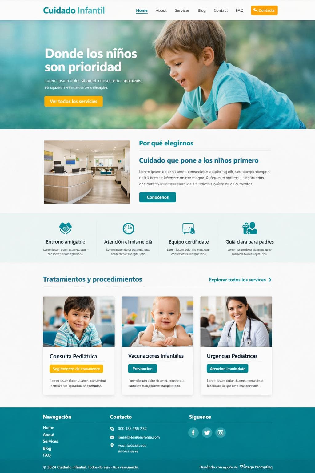 Cuidado Infantil &mdash; vista previa del theme