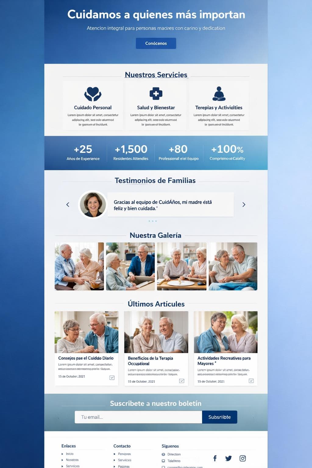 CuidA&ntilde;os &mdash; vista previa del theme