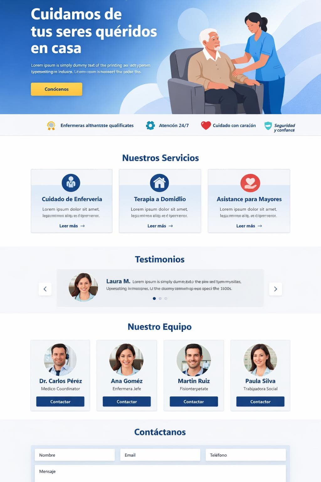 Cuidara Salud &mdash; vista previa del theme