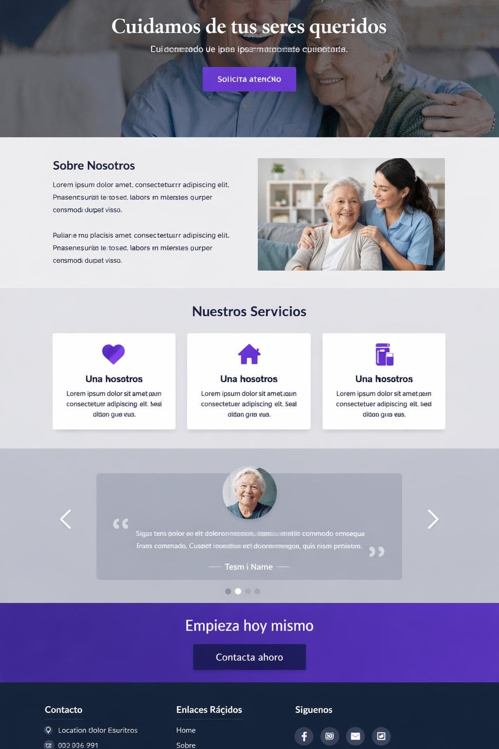 Cuidarte Senior — vista previa del theme