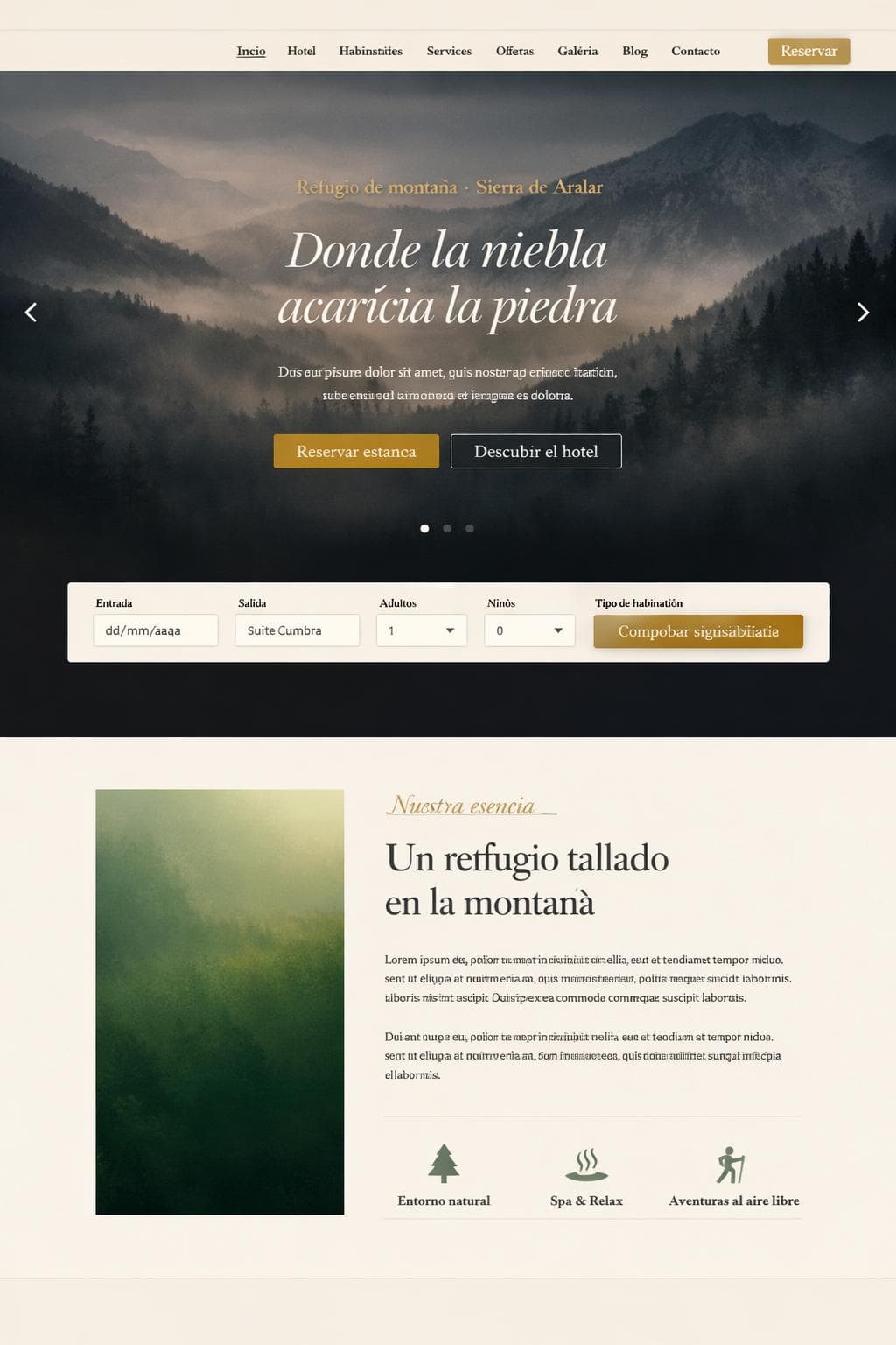 Cumbre Aralar — vista previa del theme