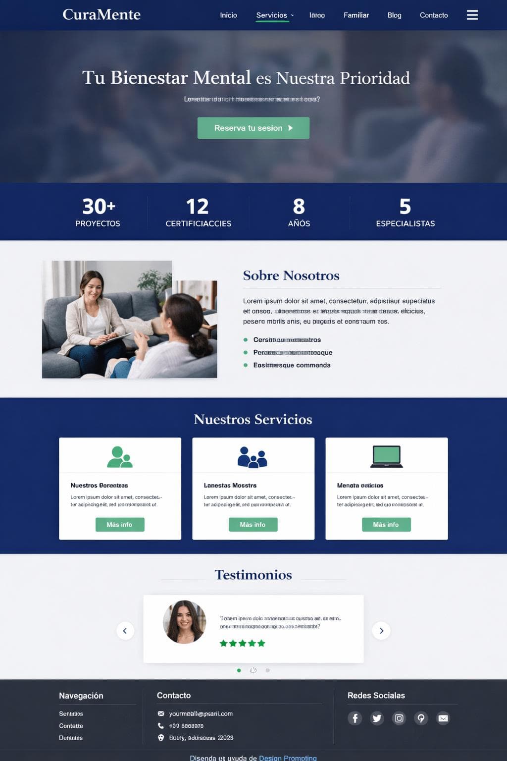 CuraMente &mdash; vista previa del theme