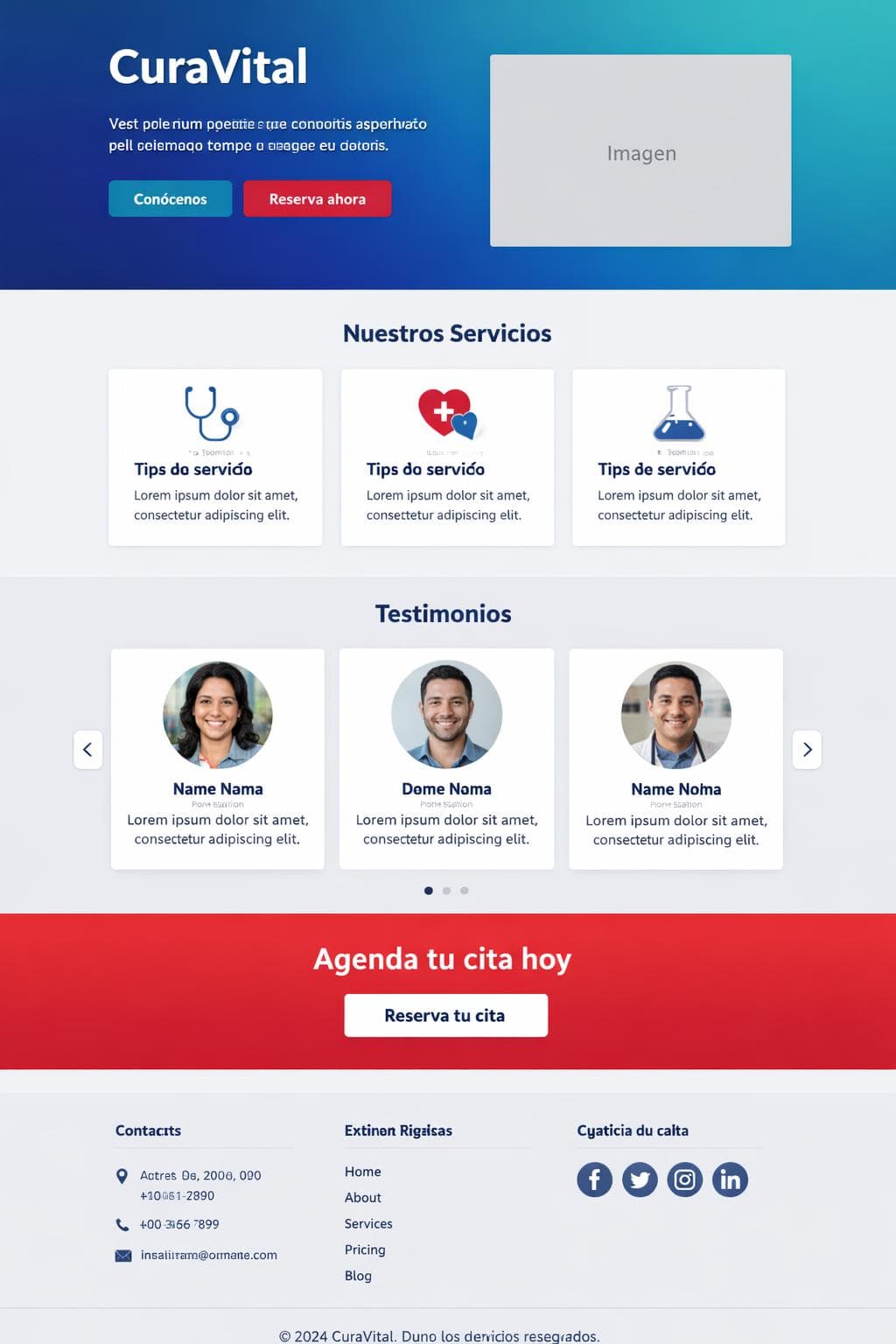 CuraVital &mdash; vista previa del theme