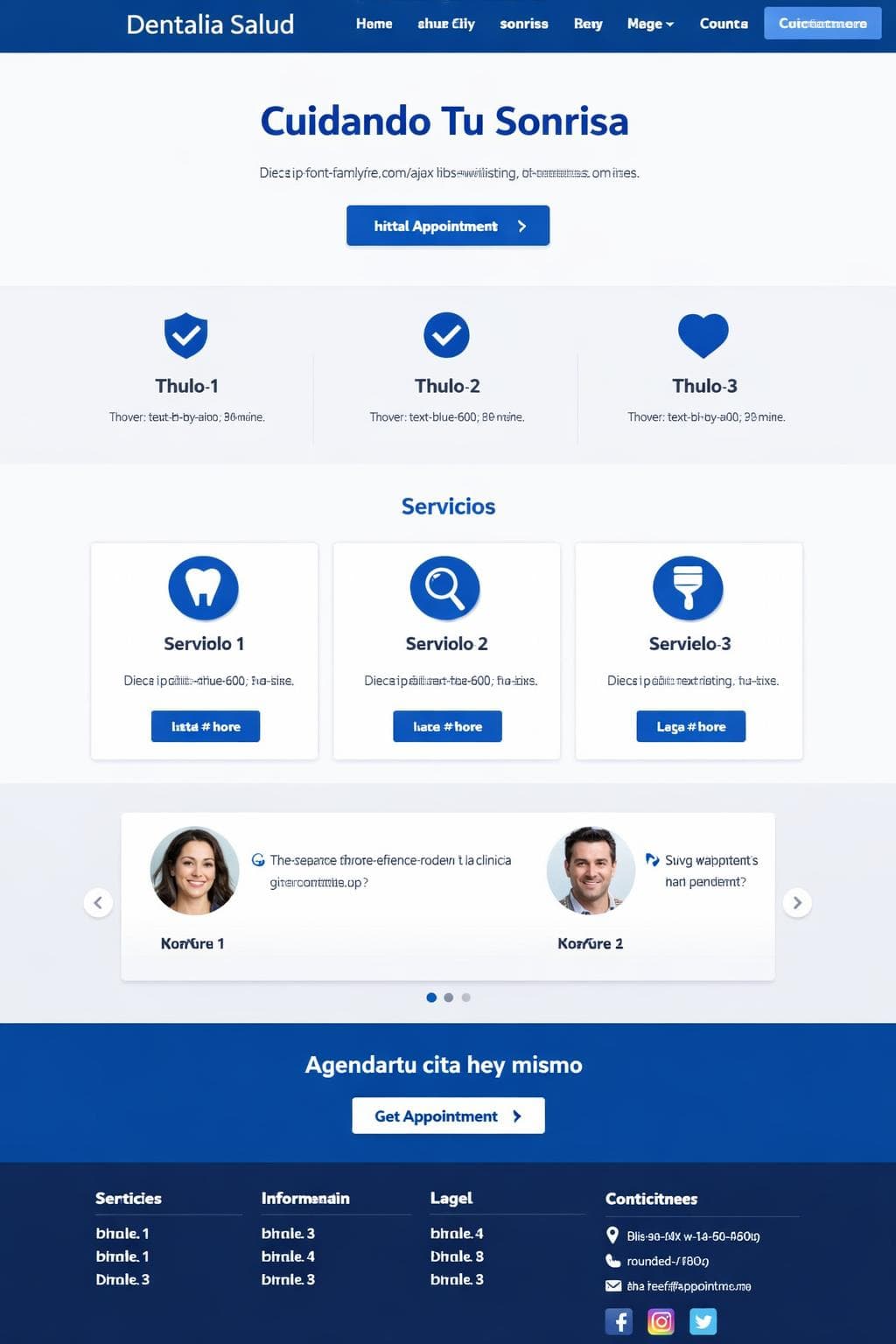 Dentalia Salud &mdash; vista previa del theme