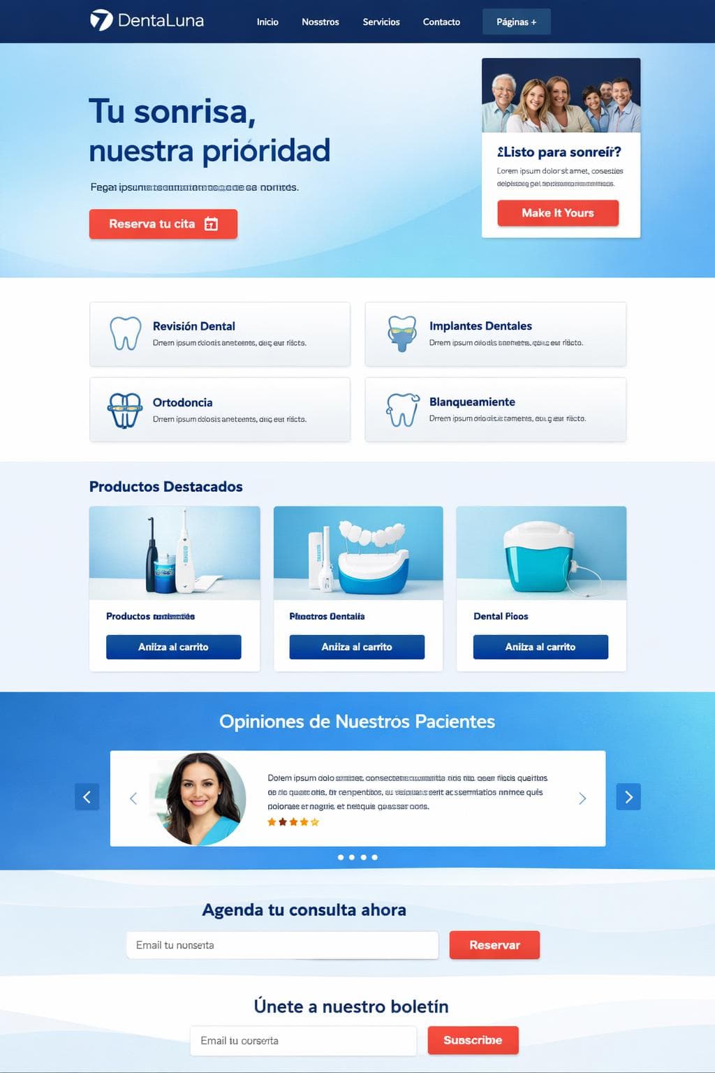 DentaLuna &mdash; vista previa del theme