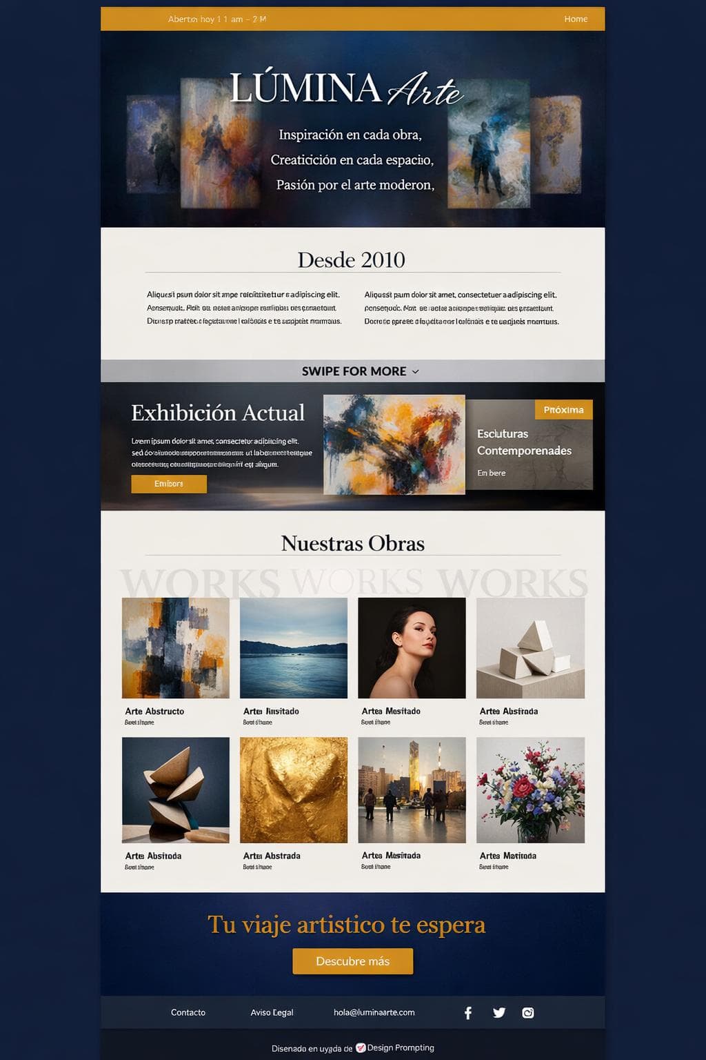 Destinos Aurora — vista previa del theme