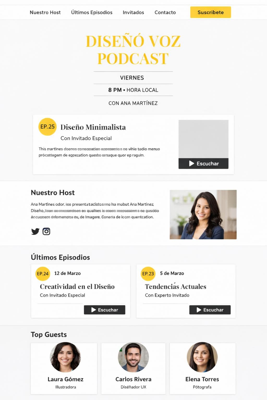 DiseñoVoz — vista previa del theme