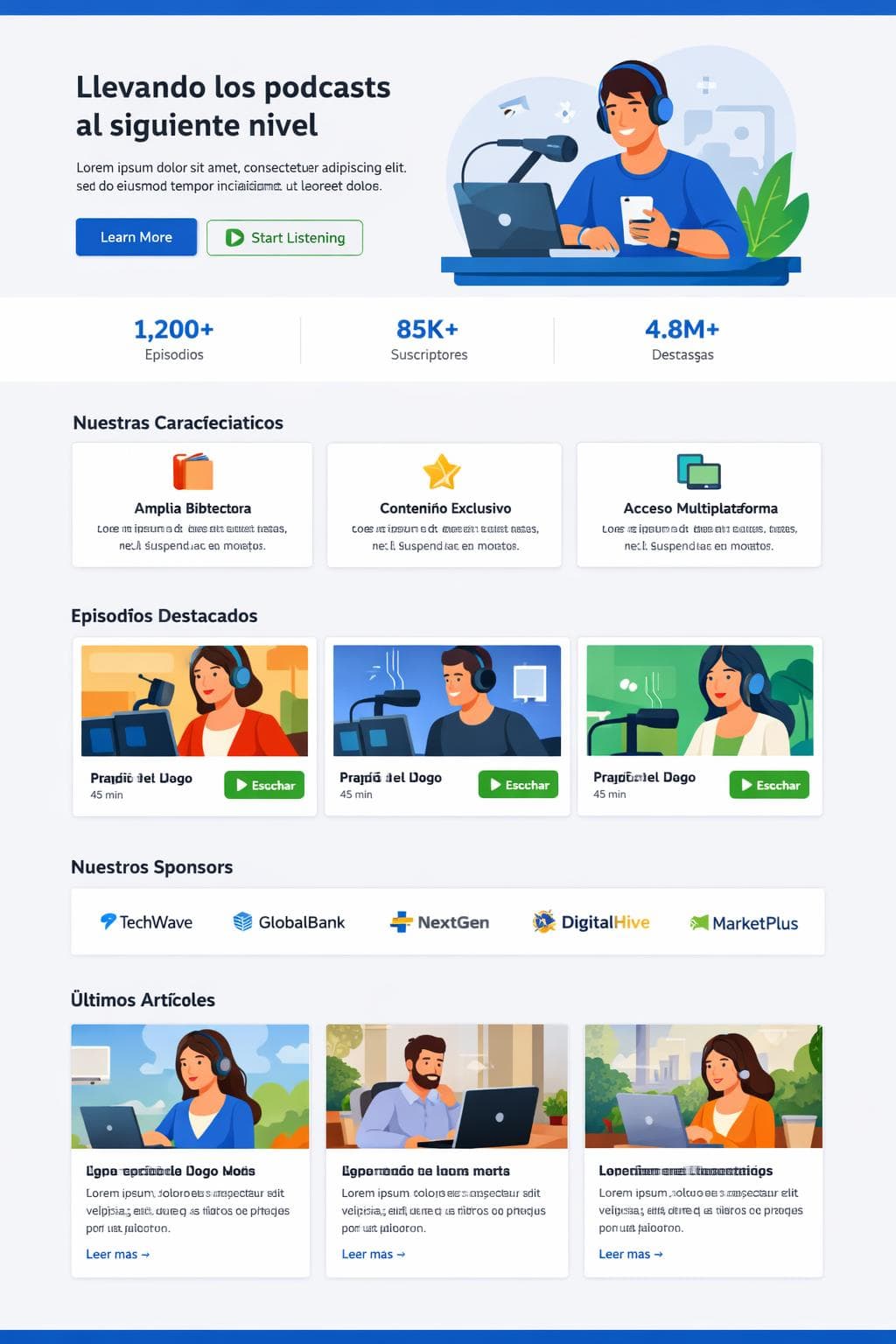 EcoSonic — vista previa del theme
