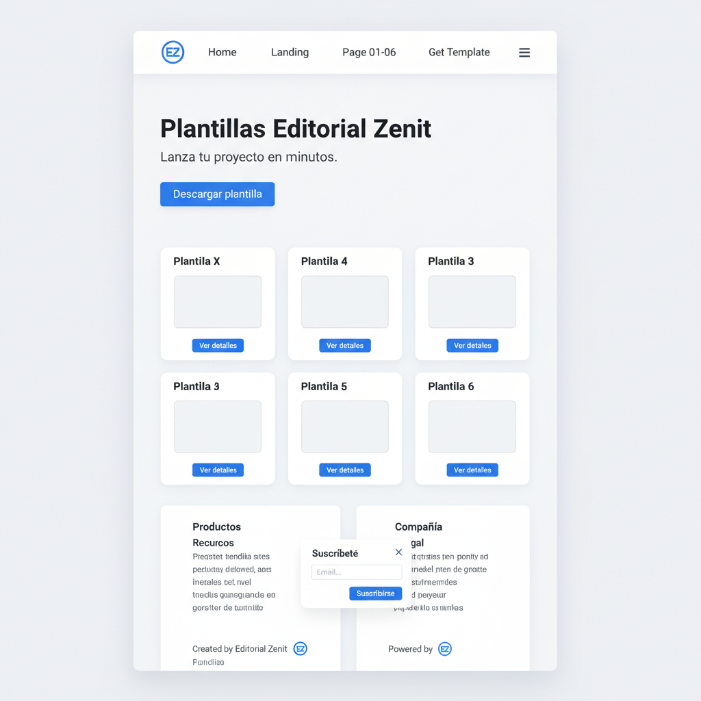 Editorial Zenit — vista previa del theme