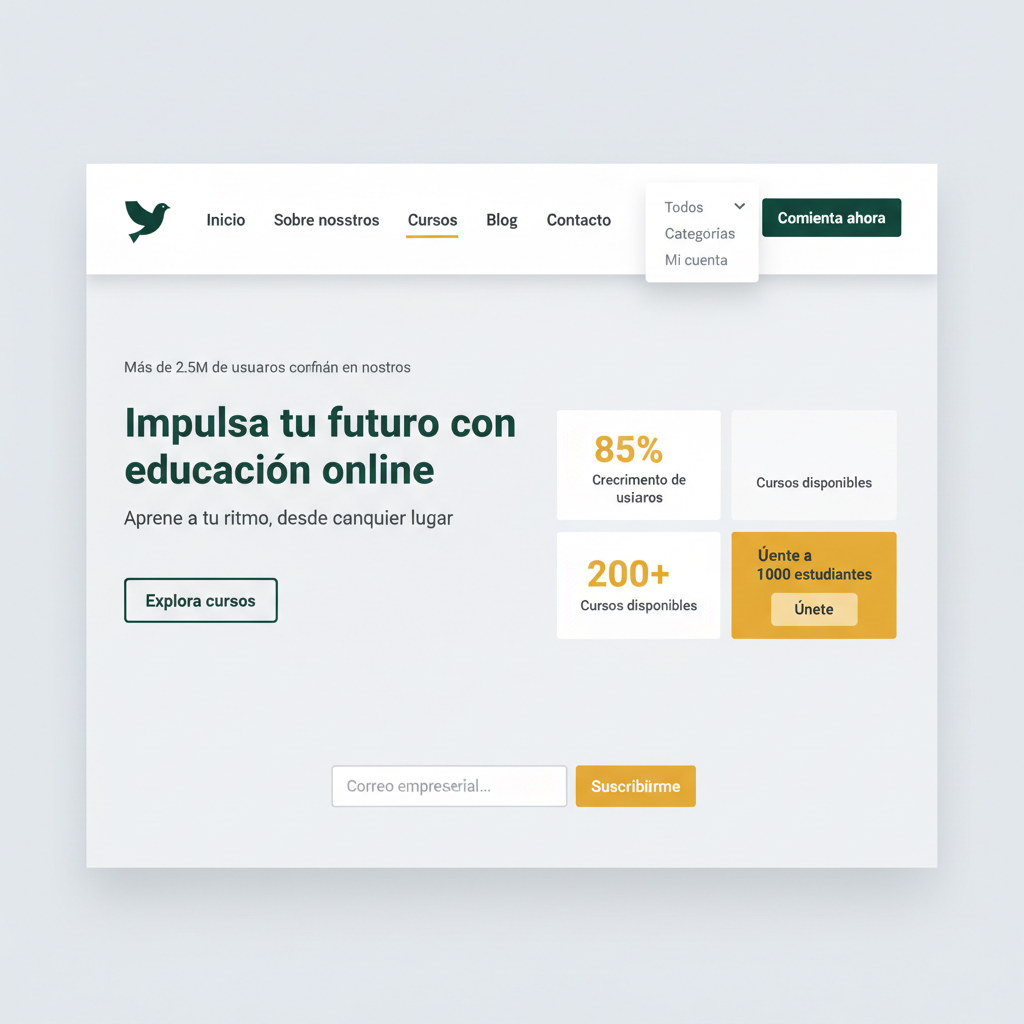 EduViva Academy — vista previa del theme