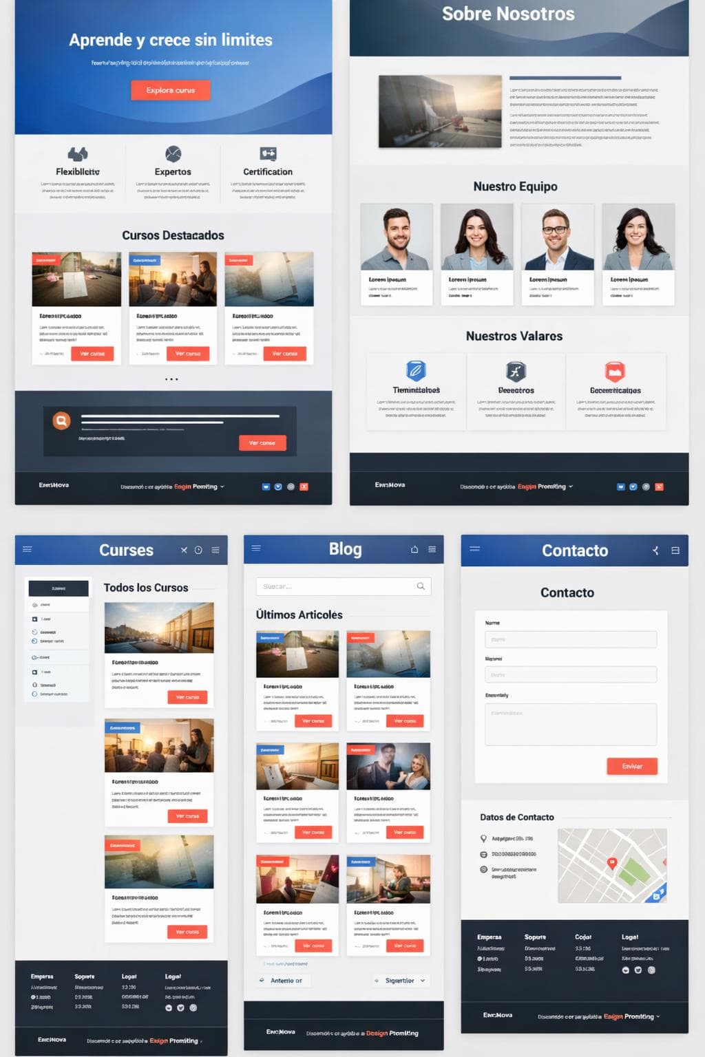 Elearning Alba — vista previa del theme
