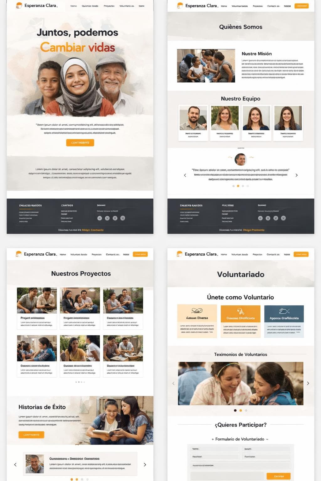 Esperanza Clara — vista previa del theme