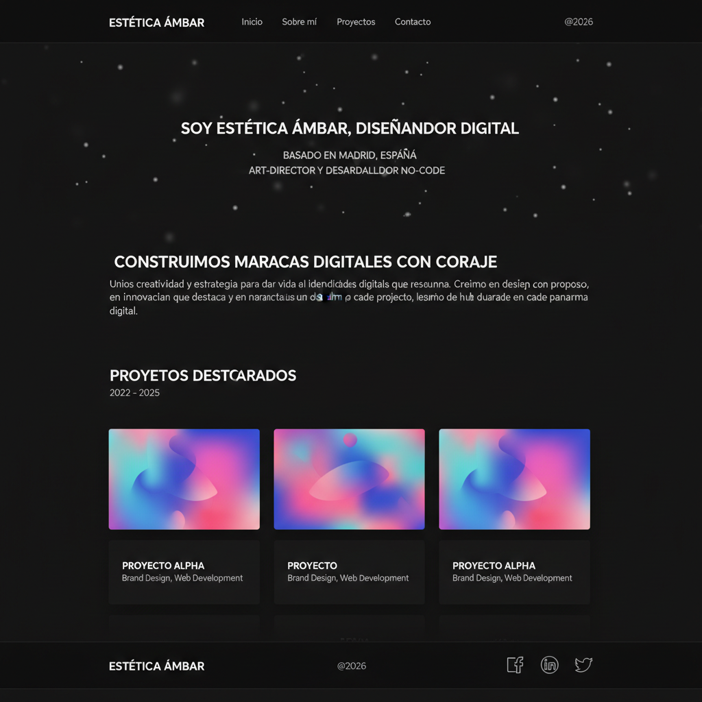 Est&eacute;tica &Aacute;mbar &mdash; vista previa del theme