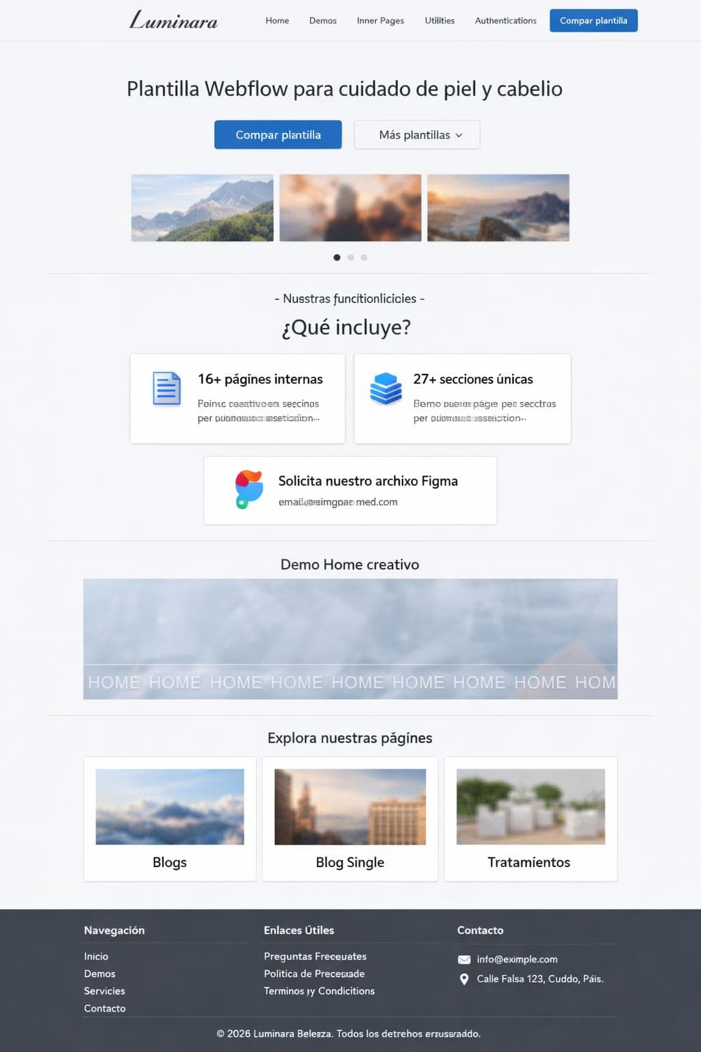 Est&eacute;tica Lumen &mdash; vista previa del theme
