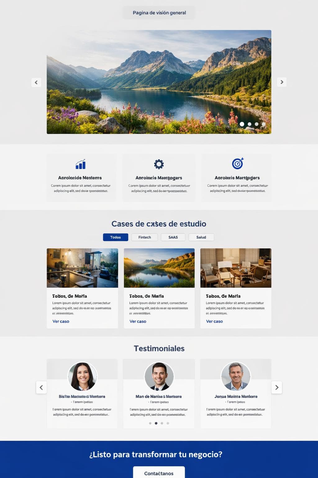 Estratégica Consulting — vista previa del theme