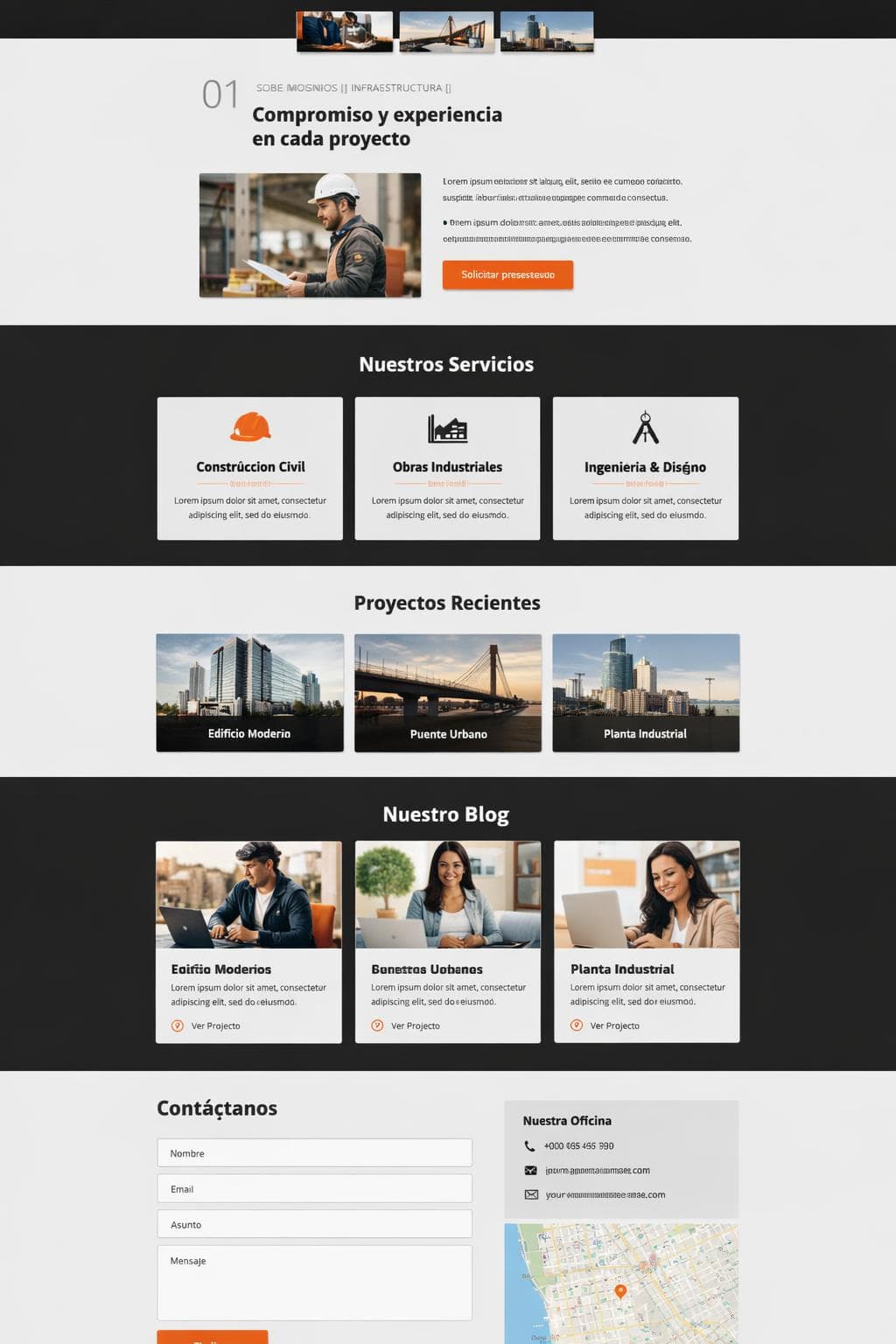 EstructuraFirme — vista previa del theme