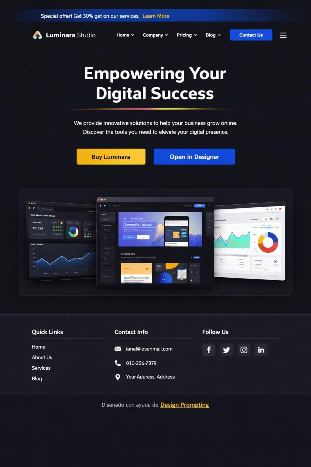 Estudio Digital Titan — vista previa del theme