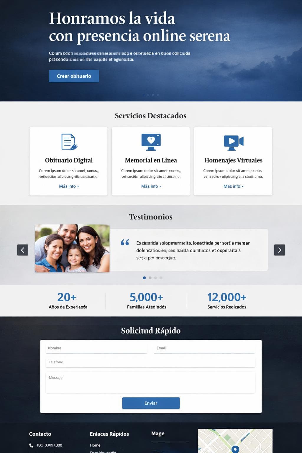 EternaMemoria — vista previa del theme