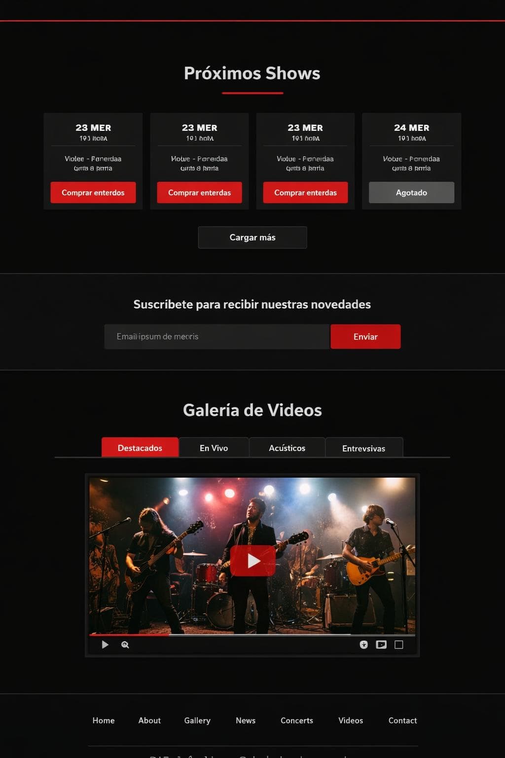 Euforia Sonora — vista previa del theme