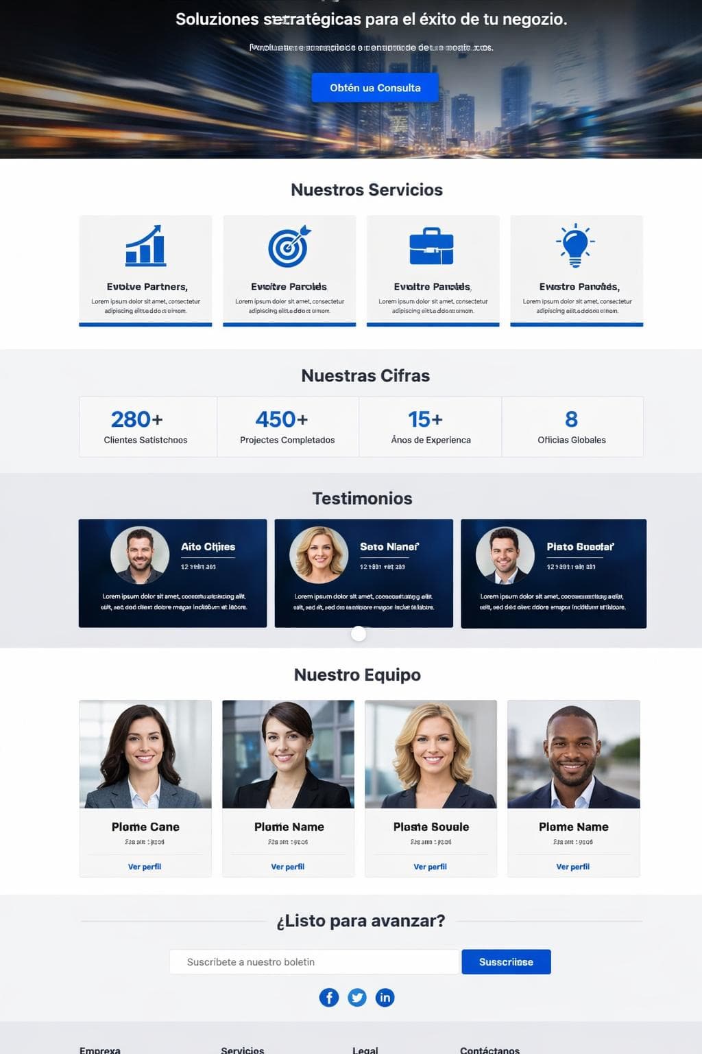 Evolve Partners — vista previa del theme