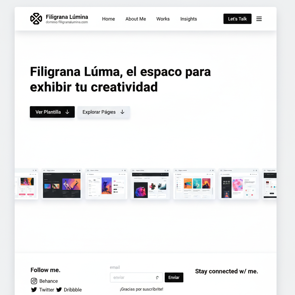 Filigrana L&uacute;mina &mdash; vista previa del theme