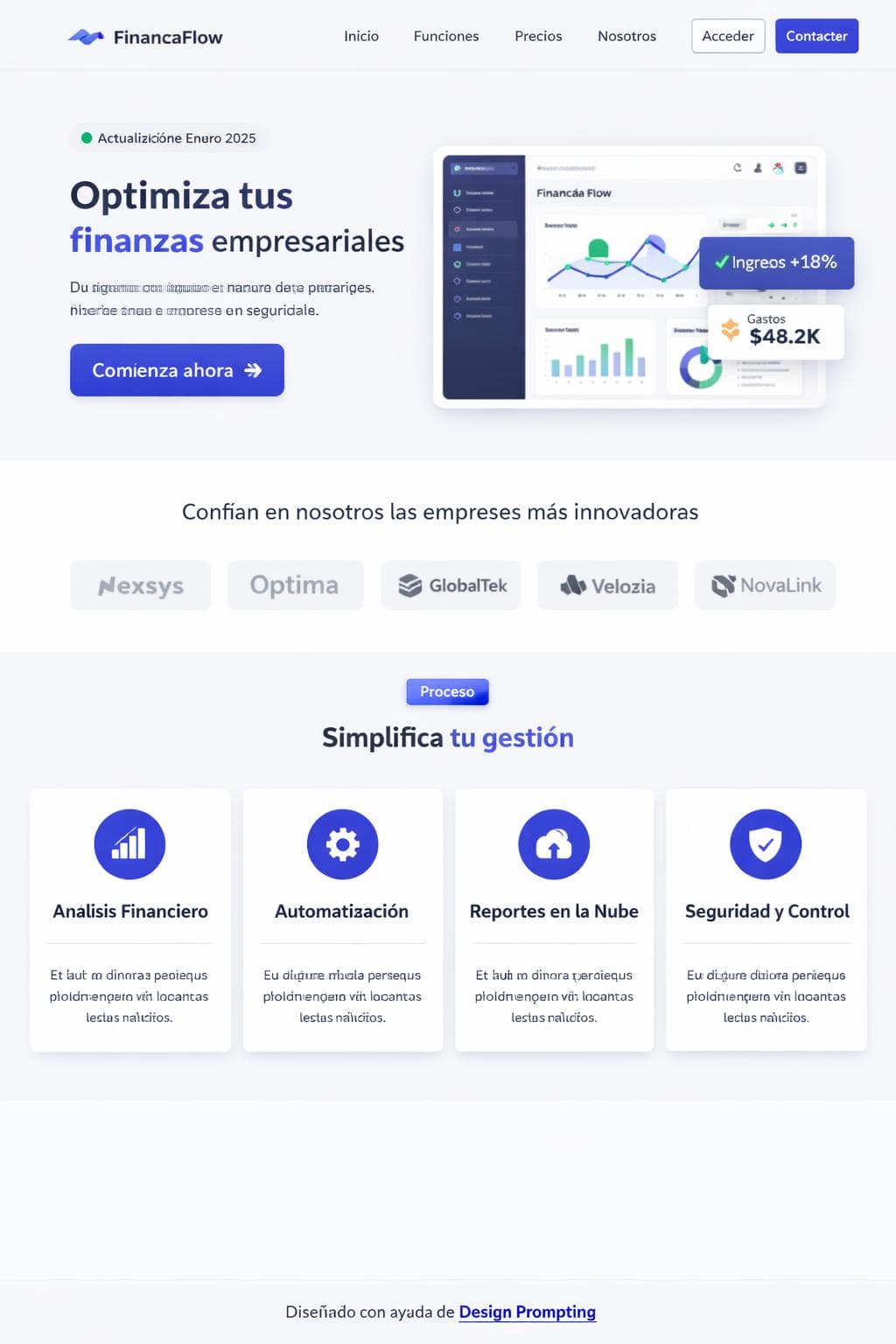 FinanzaFlow — vista previa del theme