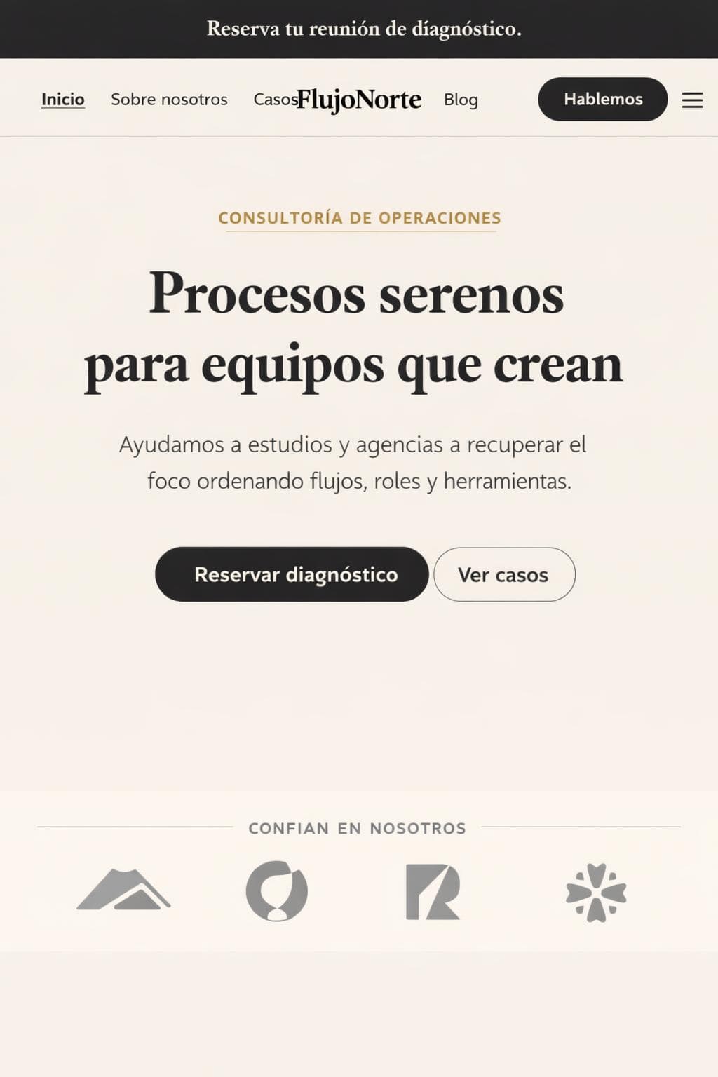 FlujoNorte Studio — vista previa del theme