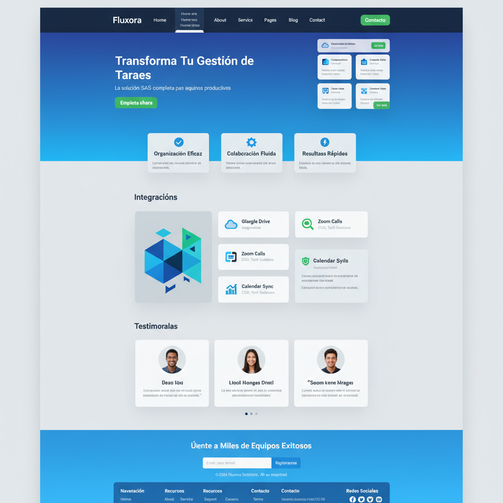Fluxora Solutions &mdash; vista previa del theme