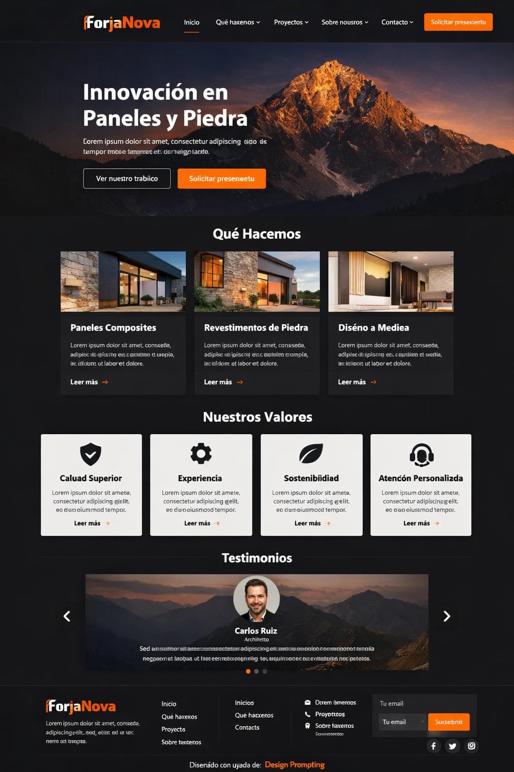 ForjaNova — vista previa del theme