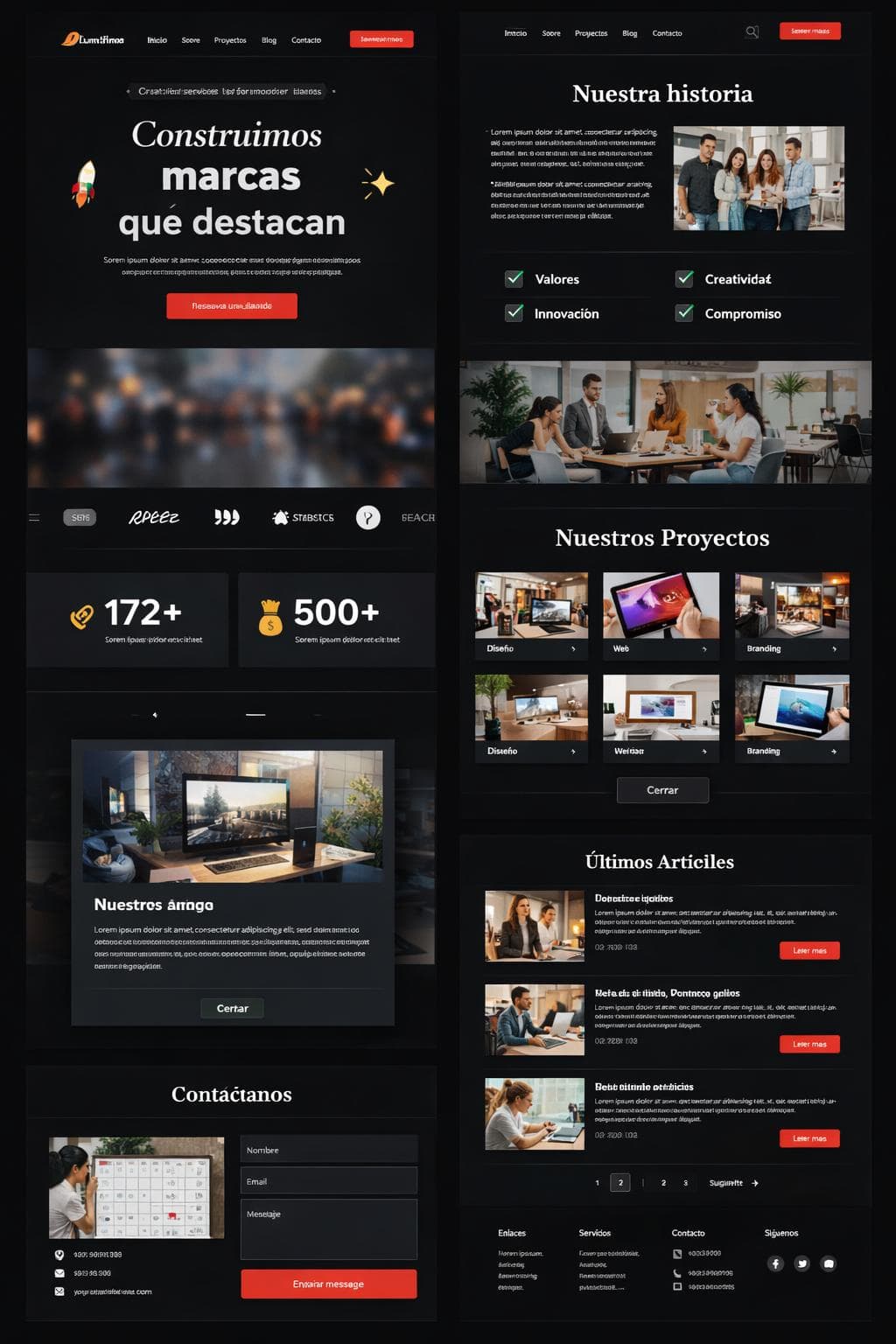 Formación Lúmina — vista previa del theme