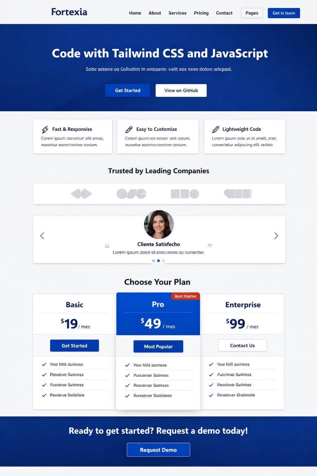 Fortexia Solutions — vista previa del theme