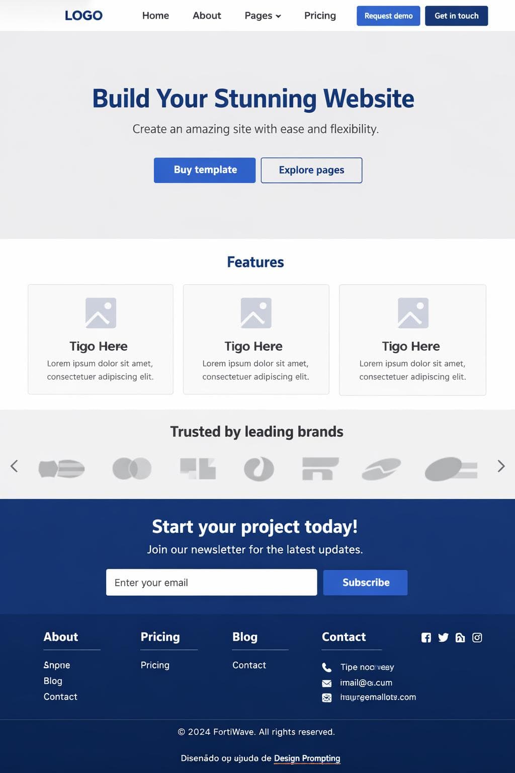 FortiWave — vista previa del theme
