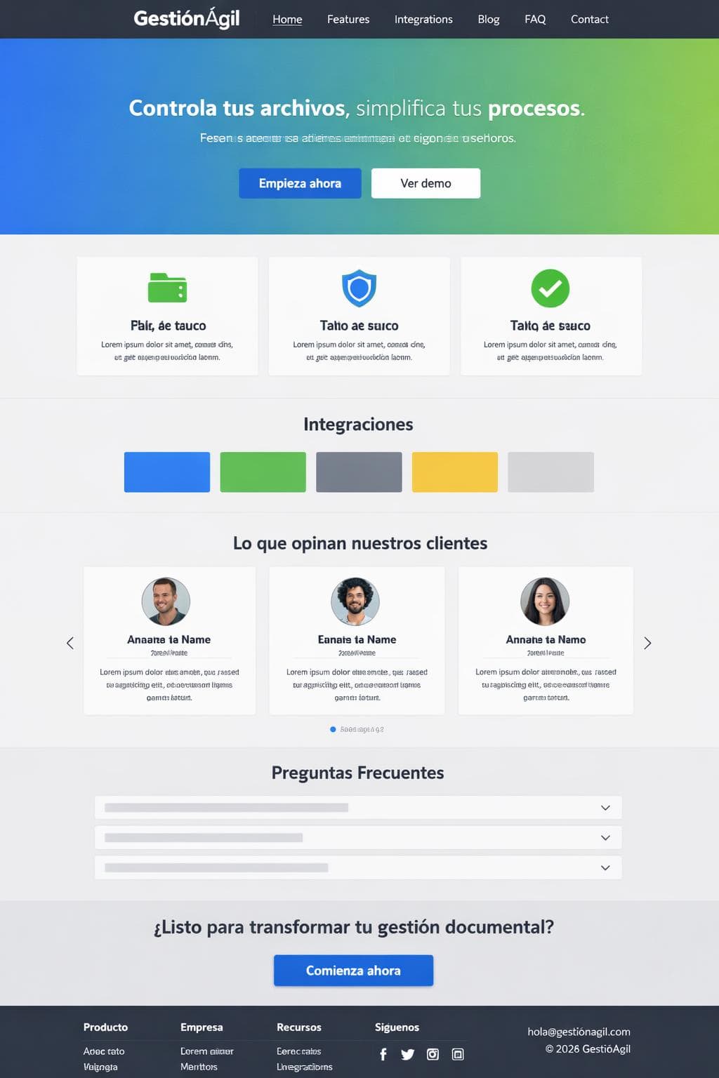 GestiónÁgil — vista previa del theme