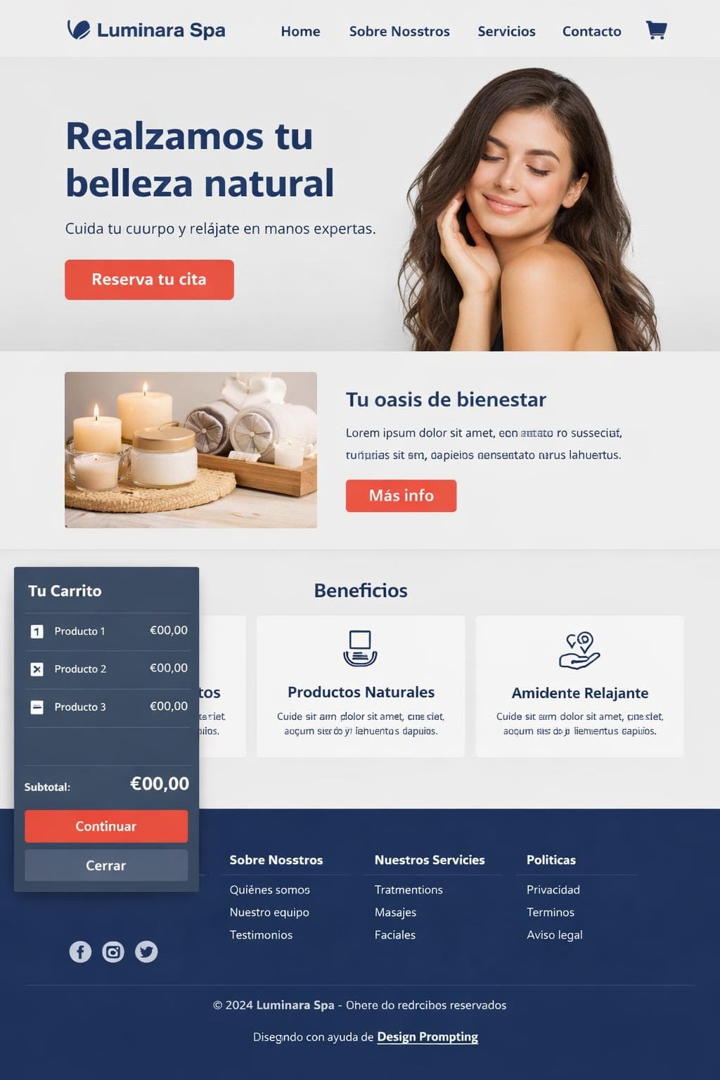 Glow Éter — vista previa del theme