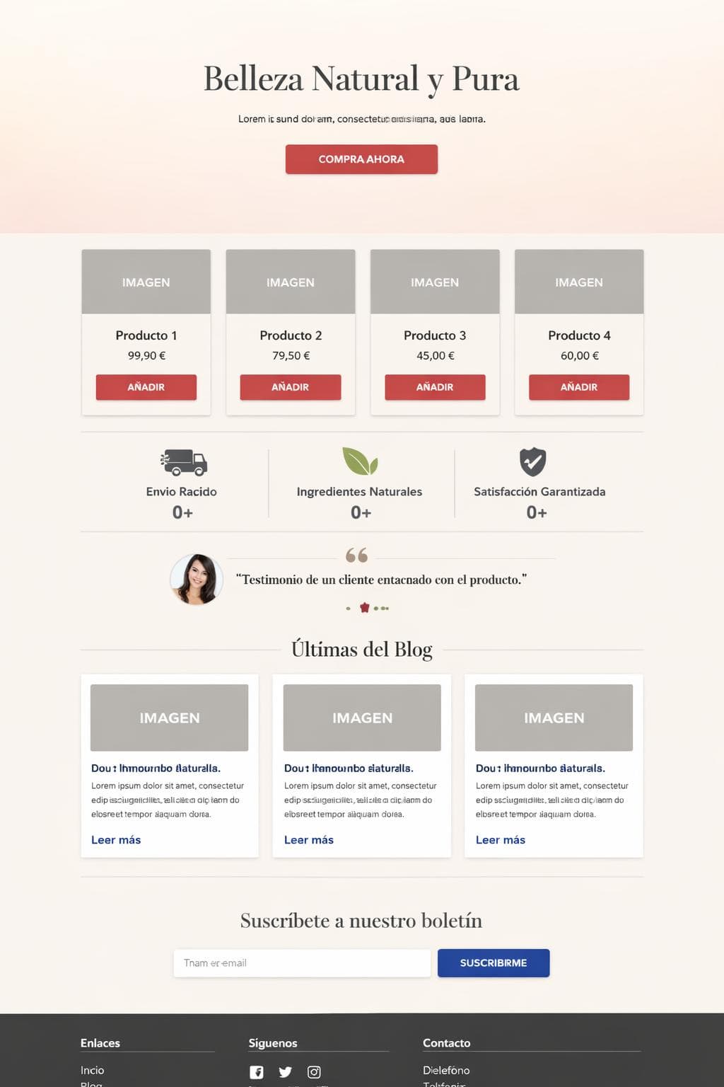 Glow Lumen &mdash; vista previa del theme