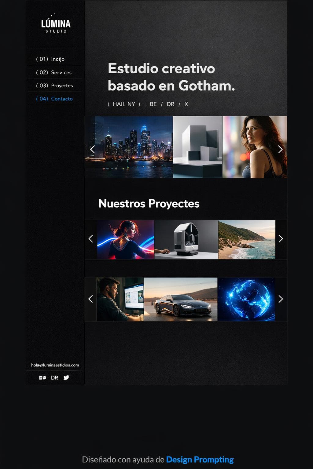 Glow Neon &mdash; vista previa del theme