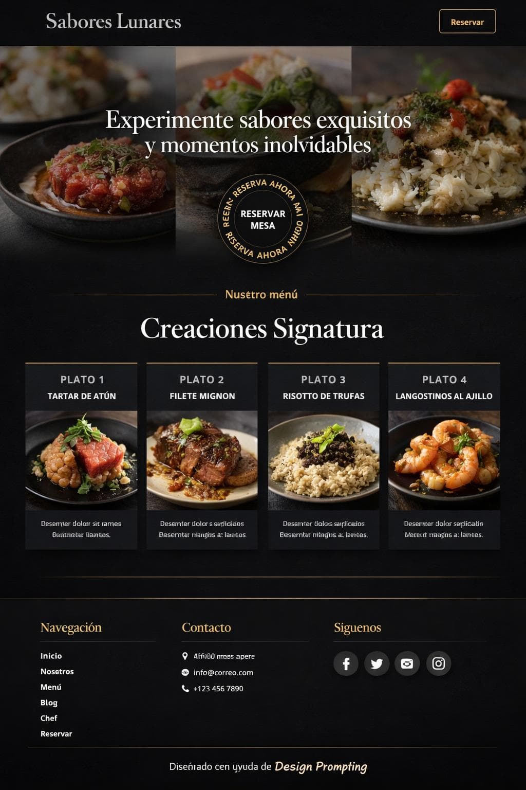Gourmet Polar — vista previa del theme