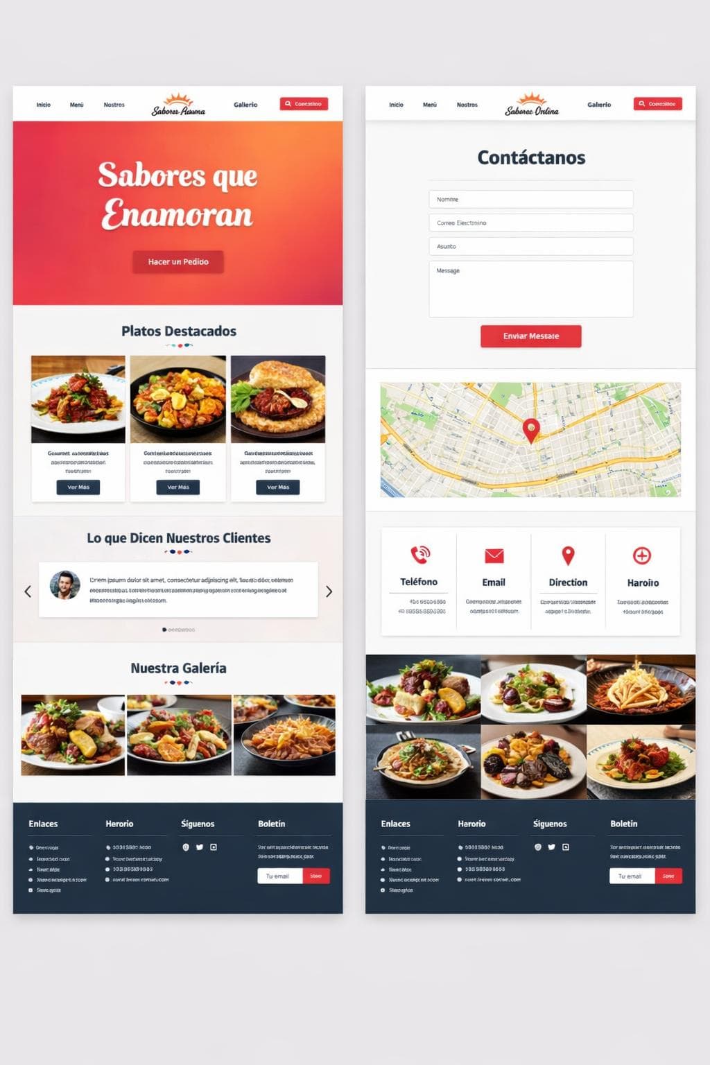 Gourmet Zenit — vista previa del theme