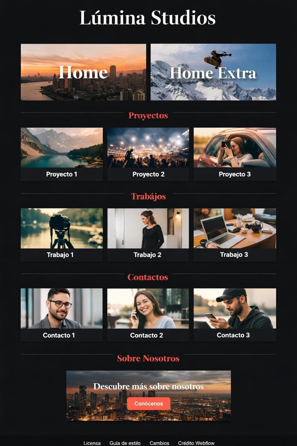 Growth Zafiro — vista previa del theme