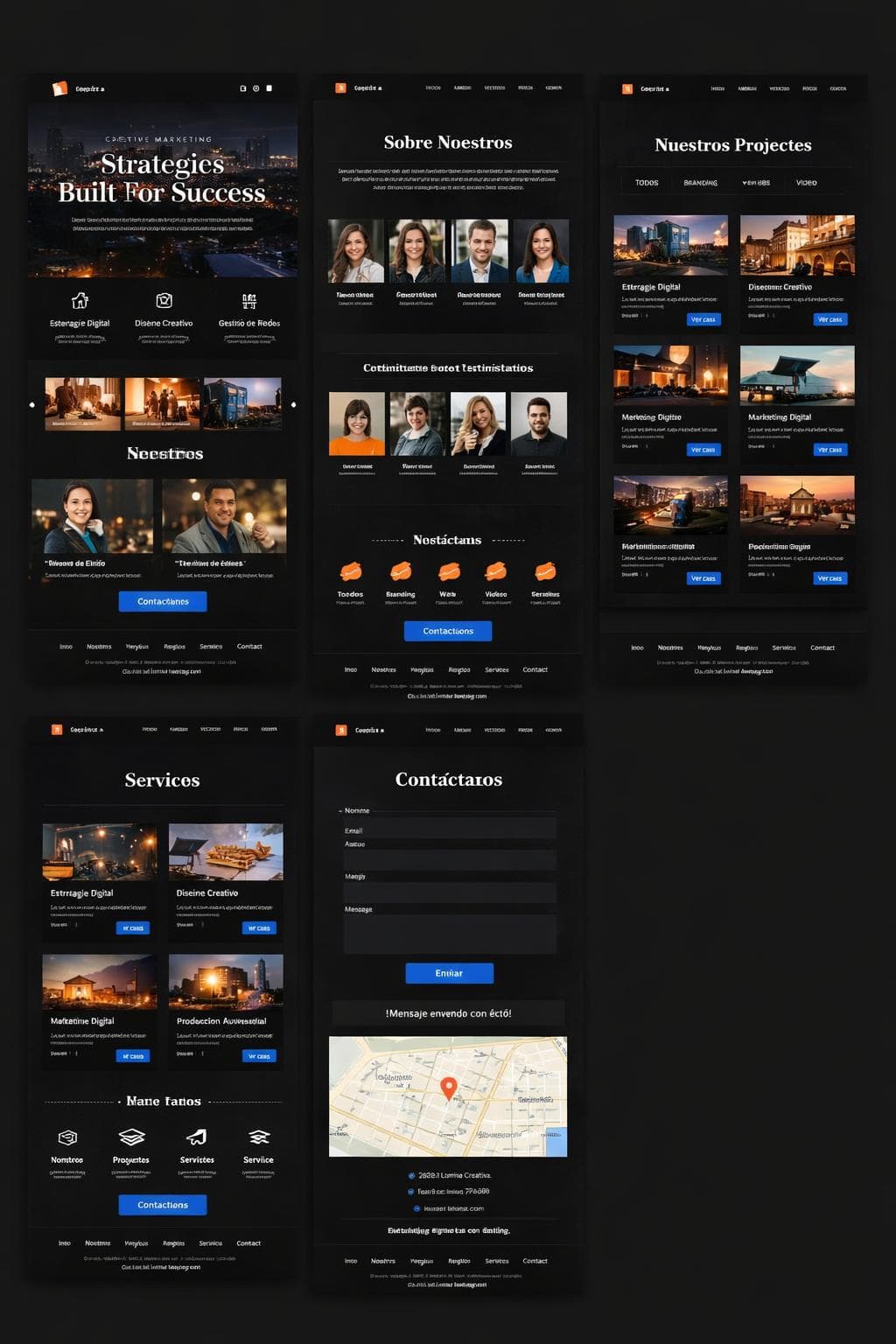 Grupo Vega — vista previa del theme