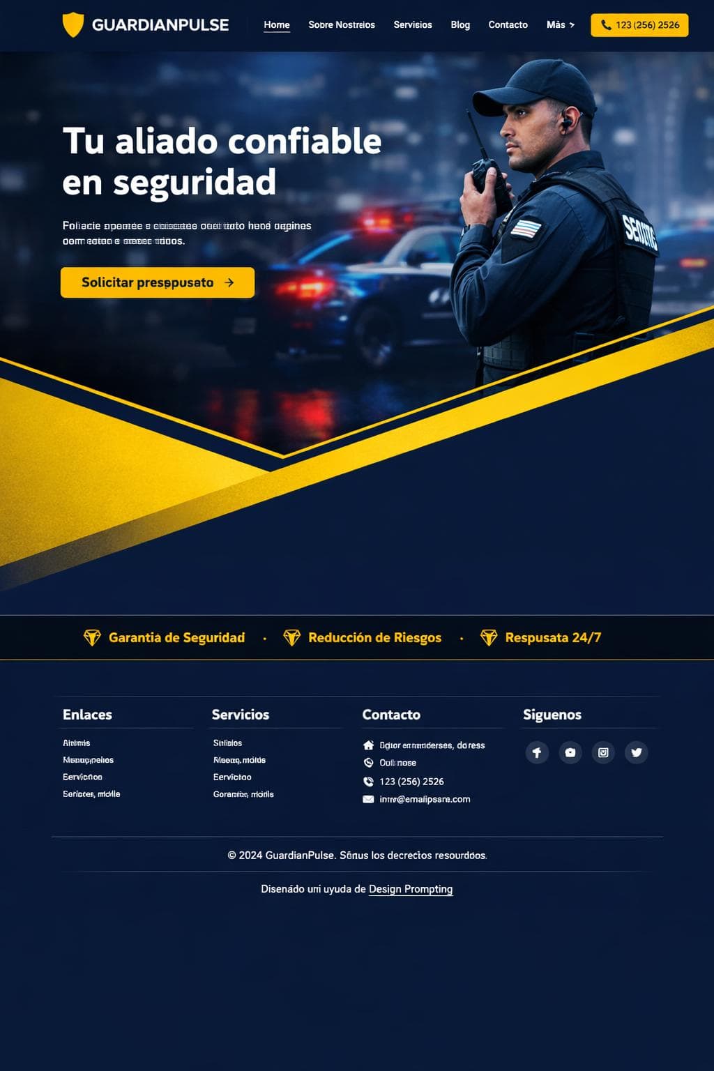 GuardianPulse — vista previa del theme