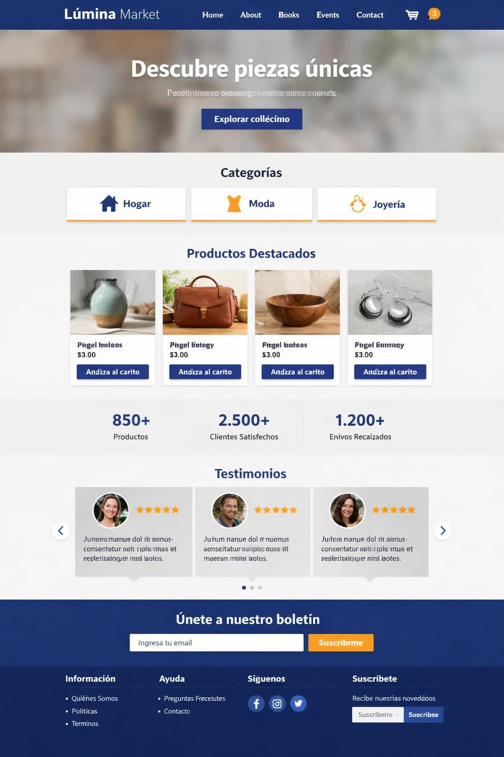 Hogar Orion &mdash; vista previa del theme