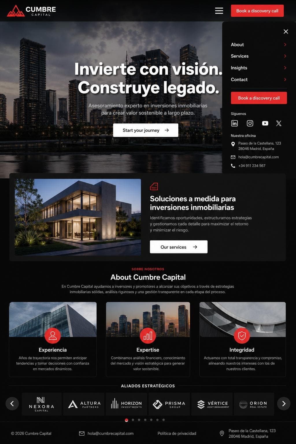 Hogar Zenit — vista previa del theme