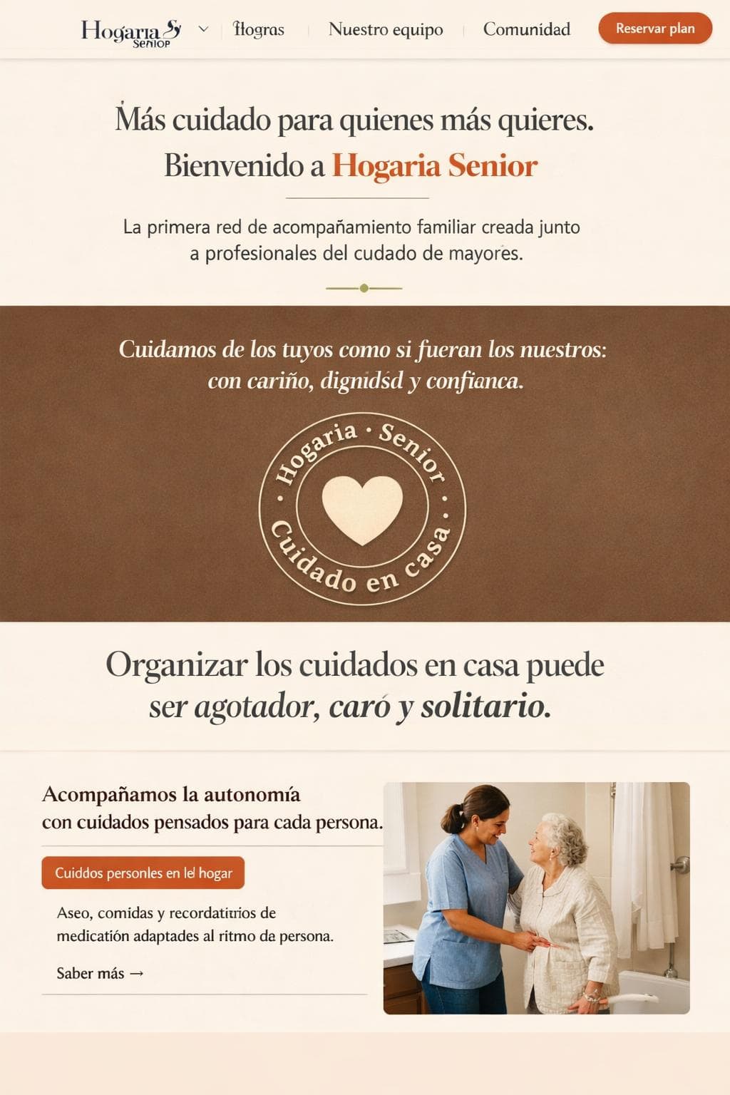 Hogaria Senior &mdash; vista previa del theme