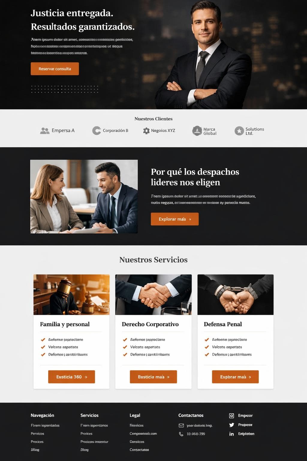 Justicia360 — vista previa del theme