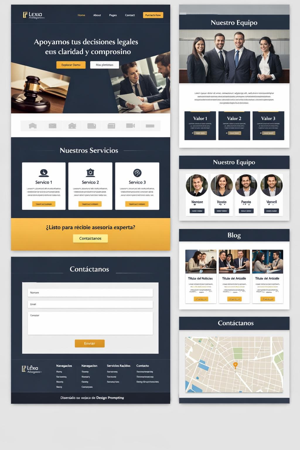 Legal Vega — vista previa del theme