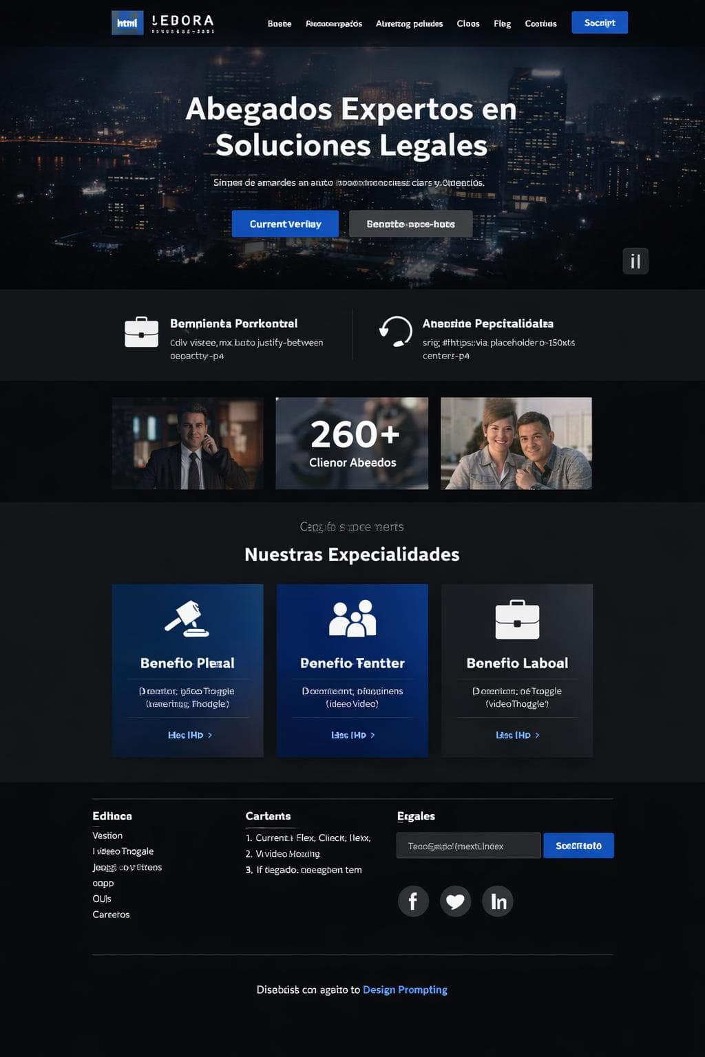 Lexora Abogados — vista previa del theme