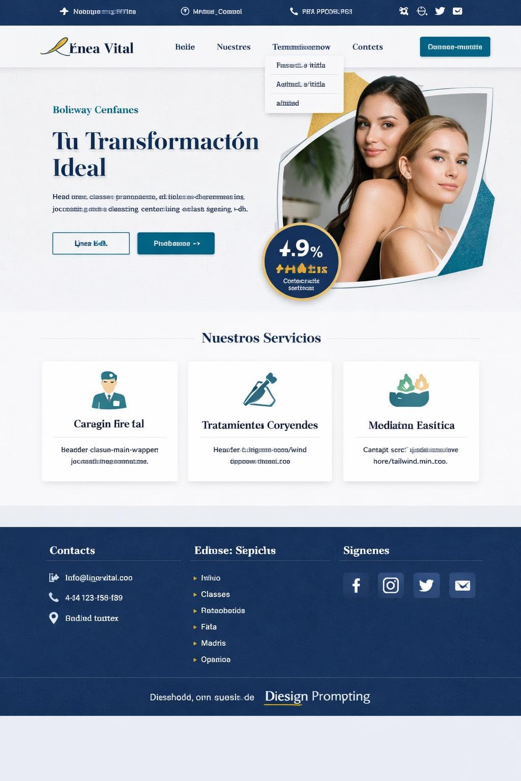 Línea Vital — vista previa del theme