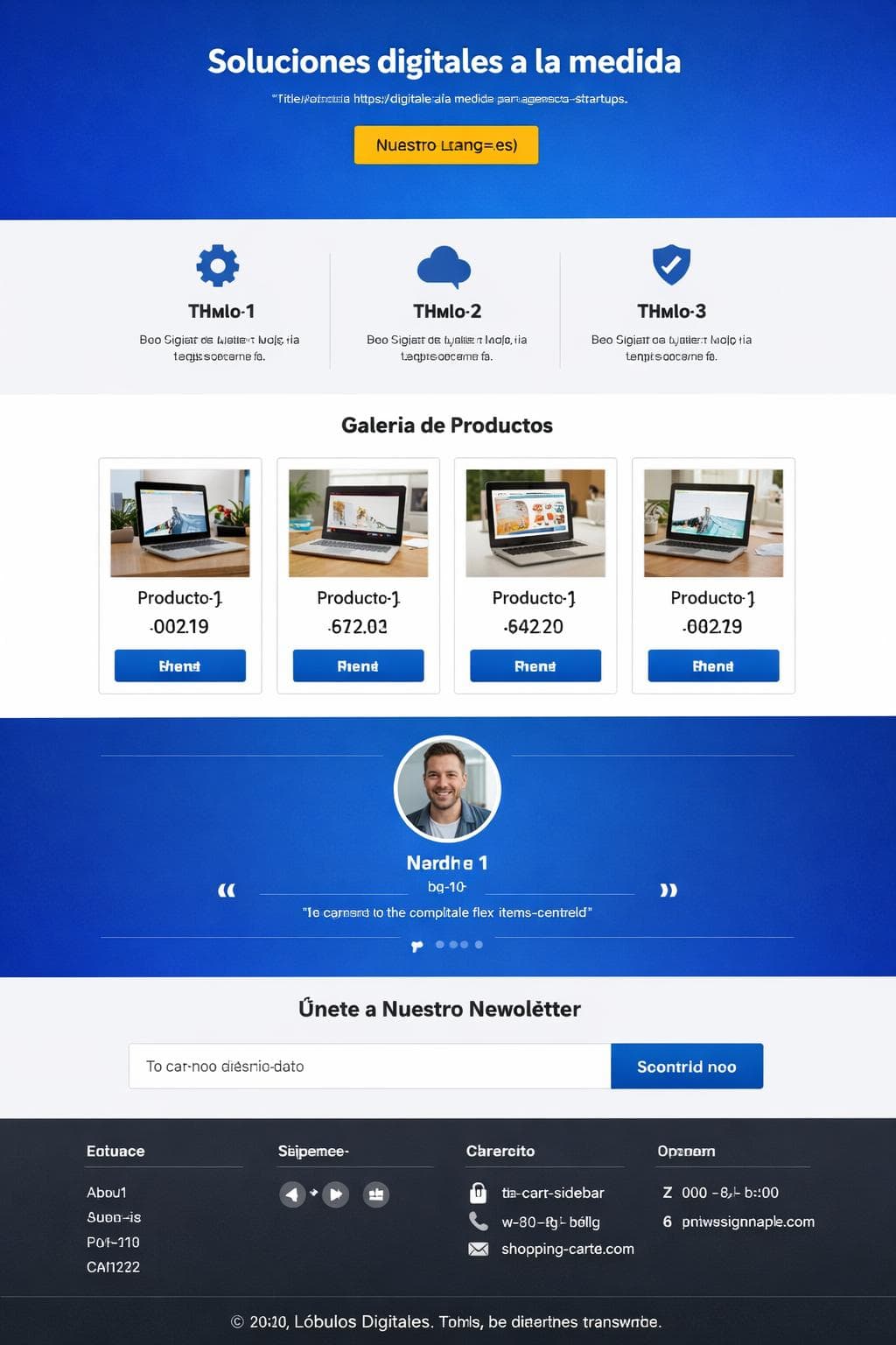 Lóbulos Digitales — vista previa del theme